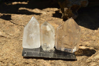 Polished Clear Quartz Crystal Points x 24 From Madagascar - TopRock