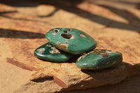 Polished Green Mtorolite Free Forms  x 12 From Zimbabwe - TopRock