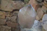 Polished Large Smokey Citrine Quartz Point x 1 From Angola