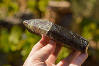 Polished Dragon Bloodstone Bastite Points  x 2 From Tshipies, South Africa - TopRock