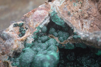 Natural Rare Ball Malachite On Drusy Quartz & Dolomite Matrix  x 1 From Kambove, Congo - Toprock Gemstones and Minerals 