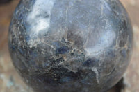 Polished Rare Iolite / Water Sapphire Spheres  x 2 From Madagascar - Toprock Gemstones and Minerals 