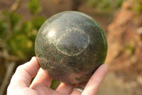 Polished Dark Green Fuchsite Sphere & Points  x 3 From Andakatani, Madagascar - TopRock