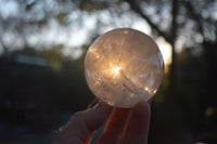 Polished Clear Quartz Crystal Balls  x 2 From Ambatondrazaka, Madagascar