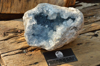 Natural Blue Celestite Geode Specimen With Gemmy Cubic Crystals  x 1 From Sakoany, Madagascar - TopRock