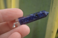 Polished Packaged Hand Crafted Resin Pendant with Sodalite Chips - sold per piece - From Bulwer, South Africa - TopRock