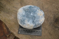 Natural Blue Celestite Geode Specimens  x 2 From Madagascar - Toprock Gemstones and Minerals 