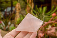 Polished Pink Rose Quartz Pyramids  x 6 From Madagascar - TopRock