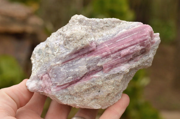 Natural Pink Rubellite Tourmaline Specimens With Blue Bi-Colour x 2 From Karibib, Namibia - TopRock