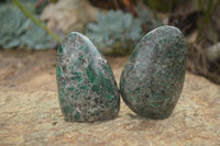 Polished Emerald In Matrix Standing Free Forms x 4 From Sandawana, Zimbabwe - TopRock