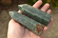 Polished Dark Green Fuchsite Sphere & Points  x 3 From Andakatani, Madagascar - TopRock