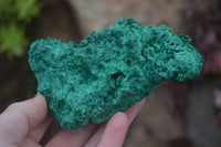 Natural Chatoyant Silky Malachite Specimens  x 3 From Kasompe, Congo