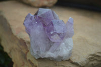 Natural Jacaranda Amethyst Clusters  x 3 From Zambia - Toprock Gemstones and Minerals 