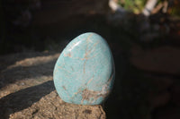 Polished Blue Amazonite Standing Free Forms  x 4 From Ambositra, Madagascar