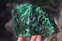 Natural Chatoyant Silky Malachite Specimens  x 2 From Kasompe, Congo