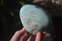 Polished Blue Amazonite Standing Free Forms  x 4 From Ambositra, Madagascar