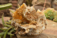 Natural Golden Limonite / Lemonite Quartz Clusters  x 2 From Zambia - TopRock