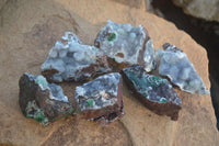 Natural Ball Malachite Specimens  x 6 From Mindigi Mine, Congo - Toprock Gemstones and Minerals 