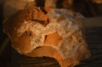 Natural Golden Limonite Quartz Vug Specimen x 1 From Zambia