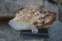 Natural Large Quartz Crystals With Polished Terminations  x 3 From Madagascar - Toprock Gemstones and Minerals 