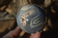 Polished Highly Selected Agate Spheres  x 2 From Madagascar