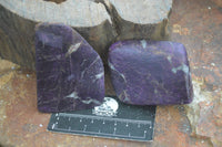 Polished Metallic Purpurite Free Forms With Matte Finish x 12 From Erongo, Namibia - Toprock Gemstones and Minerals 