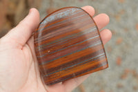 Polished Banded Tiger Iron / Muggle Stone Standing Free Forms  x 4 From Northern Cape, South Africa - TopRock