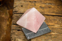 Polished Pink Rose Quartz Pyramids  x 6 From Madagascar - TopRock