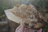 Natural Large Quartz Crystals With Polished Terminations  x 3 From Madagascar - Toprock Gemstones and Minerals 