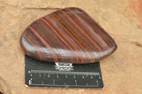 Polished Banded Tiger Iron / Muggle Stone Standing Free Forms  x 4 From Northern Cape, South Africa - TopRock