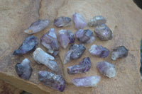 Natural Smokey Amethyst Window Quartz Crystals  x 20 From Chiredzi, Zimbabwe - Toprock Gemstones and Minerals 