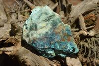 Natural Rough Blue Shattuckite & Chrysocolla Specimens  x 4 From Kaokoveld, Namibia - TopRock