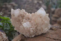 Natural Large Candle Quartz Crystals  x 2 From Madagascar