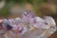 Polished Artificially Made Amethyst Crystal Clusters  x 6 From Chiredzi, Zambia - TopRock