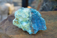 Natural Rough Blue Shattuckite & Chrysocolla Specimens  x 4 From Kaokoveld, Namibia - TopRock