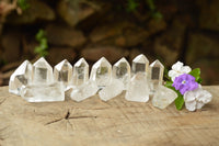 Polished Clear Quartz Crystal Points x 24 From Madagascar - TopRock