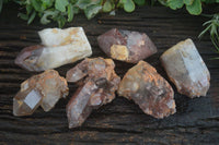 Natural Red Hematoid Quartz Crystals & Clusters  x 6 From Karoi, Zimbabwe - TopRock