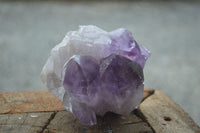 Natural Jacaranda Amethyst Clusters  x 3 From Zambia - Toprock Gemstones and Minerals 