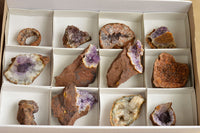 Natural Amethyst & Basalt Geode Specimens  x 12 From Zululand, South Africa - TopRock