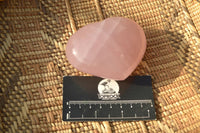 Polished Stunning Rich Pink Rose Quartz Hearts x 6 From Madagascar - TopRock