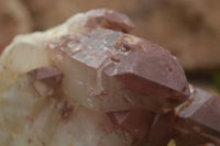 Natural Large Red Hematoid Phantom Quartz Cluster  x 1 From Karoi, Zimbabwe - TopRock