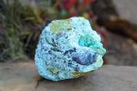 Natural Rough Blue Shattuckite & Chrysocolla Specimens  x 4 From Kaokoveld, Namibia - TopRock