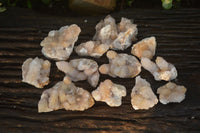 Natural Pale Spirit Quartz Clusters x 12 From Boekenhouthoek, South Africa