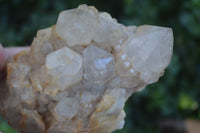 Natural Cascading White Phantom Smokey Quartz Clusters  x 3 From Luena, Congo - Toprock Gemstones and Minerals 