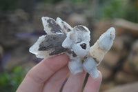 Natural Drusy Quartz Coated Calcite Spearhead Crystal Specimens  x 12 From Alberts Mountain, Lesotho - Toprock Gemstones and Minerals 