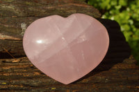 Polished Stunning Rich Pink Rose Quartz Hearts x 6 From Madagascar - TopRock