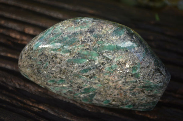 Polished Emerald Mica In Matrix Standing Free Forms x 1 From Mutoko, Zimbabwe