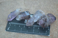 Natural Smokey Amethyst Window Quartz Crystals  x 20 From Chiredzi, Zimbabwe - Toprock Gemstones and Minerals 