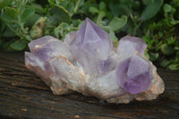 Natural Jacaranda Amethyst Crystal Clusters  x 3 From Mumbwa, Zambia - Toprock Gemstones and Minerals 