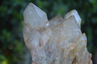 Natural Cascading White Phantom Smokey Quartz Clusters  x 3 From Luena, Congo - Toprock Gemstones and Minerals 